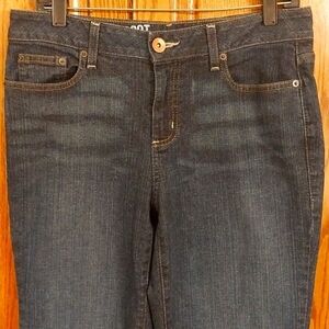DKNY Women's Soho Bootcut Denim Jeans  Size 10R Dark Blue Wash‎ Mid-Rise Zip Fly